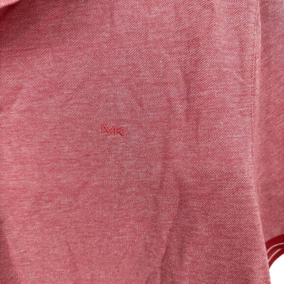 Michael Kors Shirt Men's Size L Polo‎ Red Short Sleeve - Picture 4 of 6